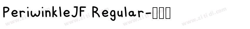 PeriwinkleJF Regular字体转换